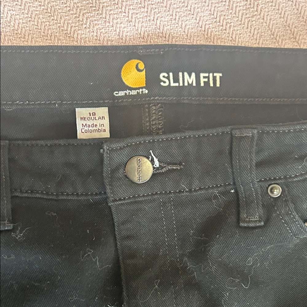 Carhartt Women's Slim Fit Black Jeans